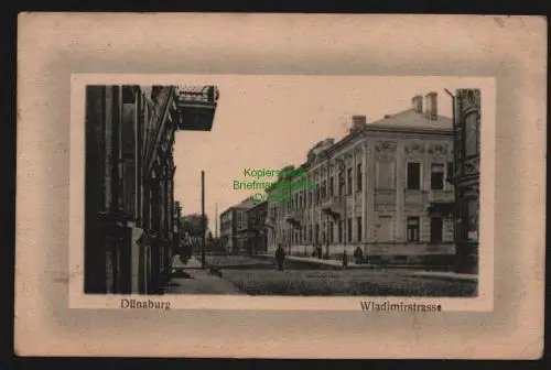 150911 AK Daugavpils Dünaburg Lettland 1918 Wladimirstrasse