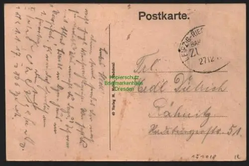 151018 AK Radebeul Oberlößnitz Lößnitzgrund Grundmühle 1917