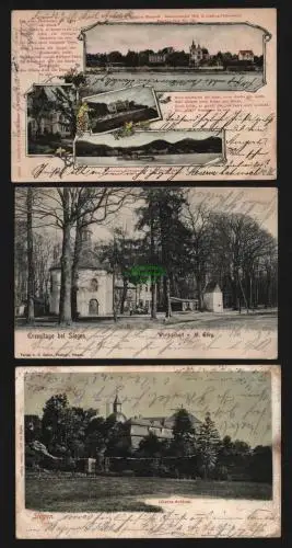 150928 3 AK Siegen 1904Wirtschaft M. Görg Oberes Schloss Godesberg Plittersdorf