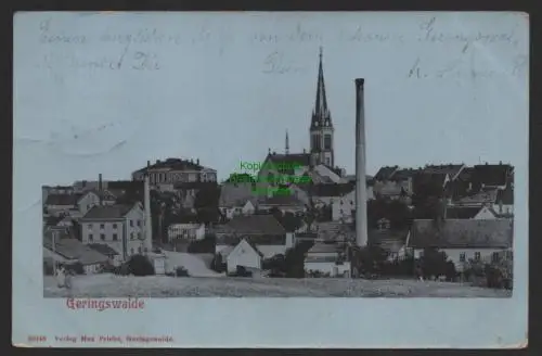 150017 AK Geringswalde Kirche Schornstein 1902