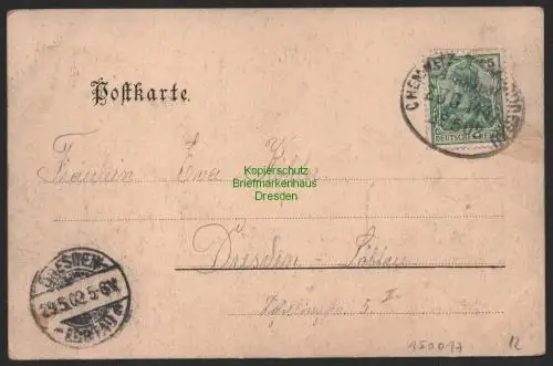 150017 AK Geringswalde Kirche Schornstein 1902