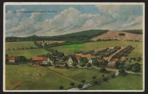 149904 AK Villbach Truppen Übungsplatz bei Bad Orb Lettgenbrunn 1916