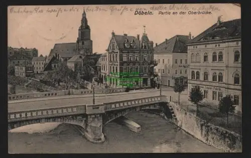 149842 AK Döbeln Partie an der Oberbrücke 1925