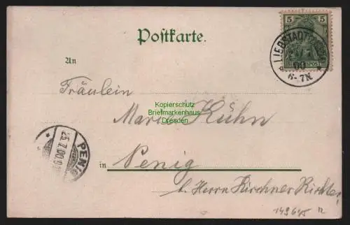 149645 AK Liebstadt Sachs. 1900