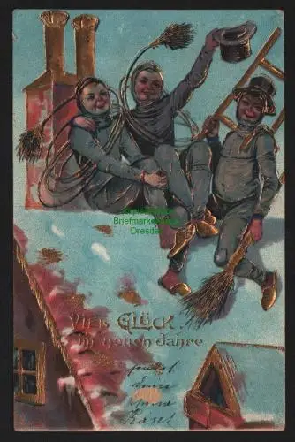 149712 AK Viel Glück im neuen Jahre Glückwunschkarte 1905