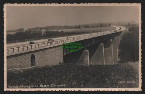 148907 AK Fotokarte Reichsautobahnbrücke Nossen Siebenlehn um 1938 Stempel !!!
