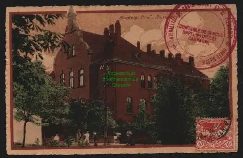 148525 AK Krapkowice Krappitz Amtsgericht Abstimmung Oppeln Opole 1920