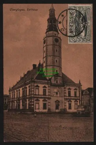 148432 AK Ober Glogau Oberglogau Glogowek Rathaus Vollbild 1922