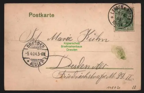 148091 AK Lossen 1904 Nossen Gasthof Verlag Brück & Sohn , Meissen  Nr.: 2940