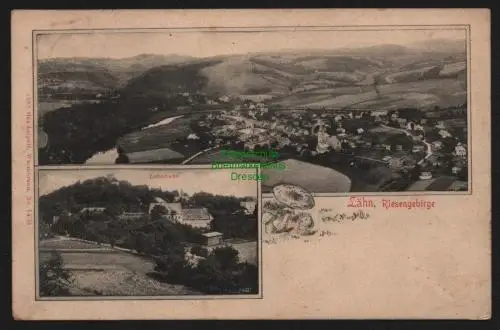 147906 AK Lähn Wlen Riesengebirge Panorama Lehnhaus 1910 Zillerthal Erdmannsdorf