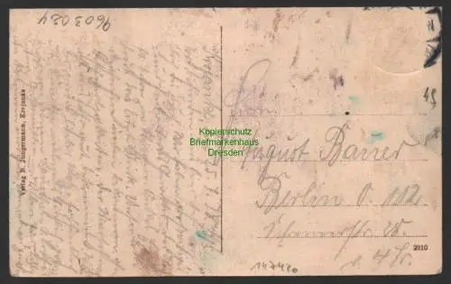 147420 AK Krojanke Bahnhof Gleisseite 1918 Krajenka Prov. Posen