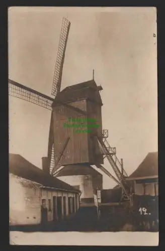 147469 AK Fotokarte Windmühle Bockwindmühle Mole 1916 K. Württemb. Armeekorps