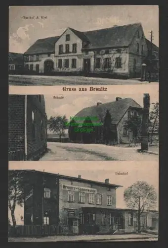 147331 AK Bahnhof Brenitz Sonnenwalde Schule Gasthof Kiel um 1920