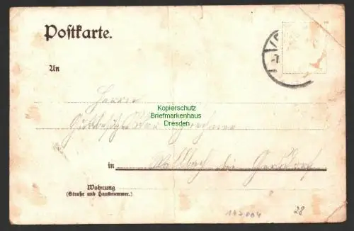 147004 AK Litho Minkwitz bei Leisnig um 1900 Gasthof Bellevue