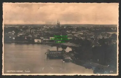 147117 AK Deutsch Krone Walcz 1928 Fotokarte Panorama