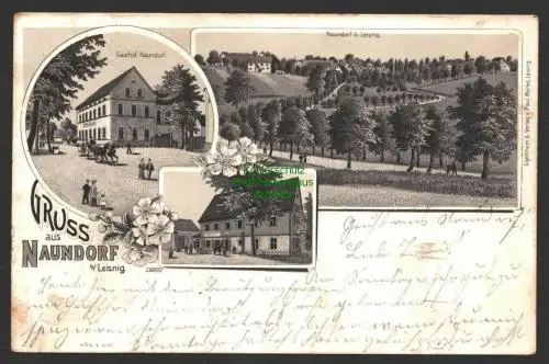 147003 AK Litho Naundorf bei Leisnig 1900 Gasthof