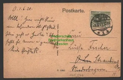 145566 AK Oppeln 1921 beim Bismarkdenkmal m. Krakauer Straße