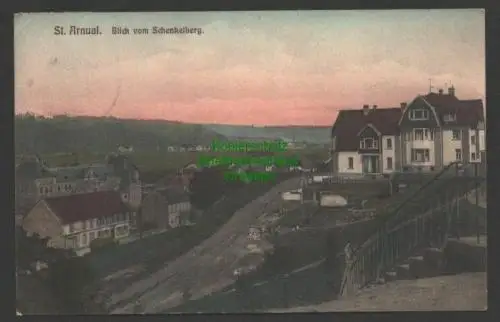 145639 AK Saarbrücken St. Arnual Blick vom Schenkelberg 1911