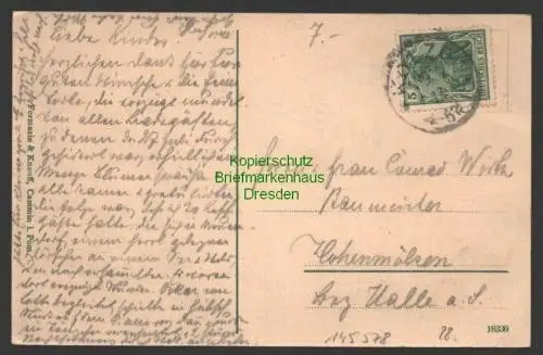 145578 AK Heidebrink Post Kolzow Miedzywodzie Altes Haus 1913