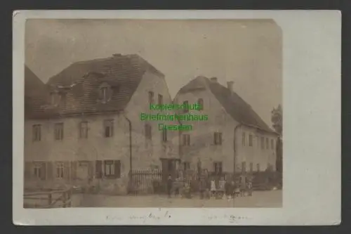 145650 AK Freital Deuben Fotokarte 1909 2 markannte Häuser