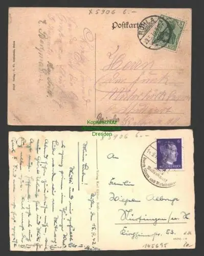 145695 2 AK Ruhla Unterer Ort 1910 Gothaische Kirche Breitenberg 1942