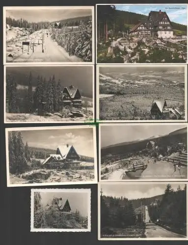 145717 12 AK Riesengebirge Zackelfallbaude 1936 Zackelklamm 1900 7x im Winter