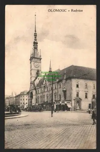 144157 AK Olmütz Olomouc Radnice Rathaus 1919