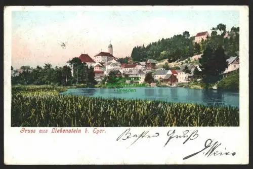 144136 AK Liebenstein bei Eger Liba 1902