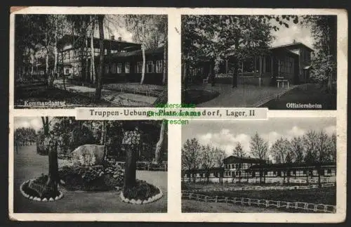 144117 AK Truppenübungsplatz Lamdorf  Lager II 1939 Kommandantur Offiziersheim