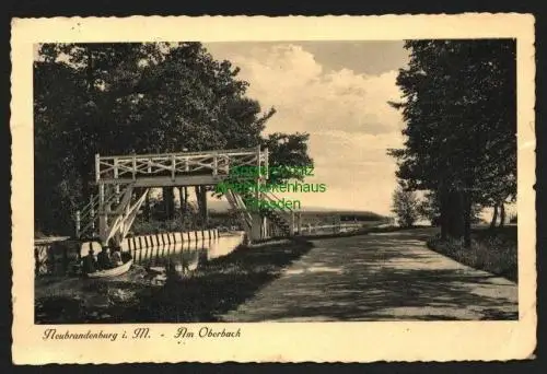 142832 AK Neubrandenburg i. M. Am Oberbach Brücke 1936