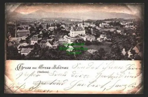 142529 AK Gruss au Gross-Schönau Sachsen 1901 Großschönau