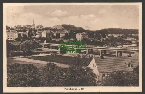 140901 AK Kalkberge i. M 1929 Panorama mit Brücke