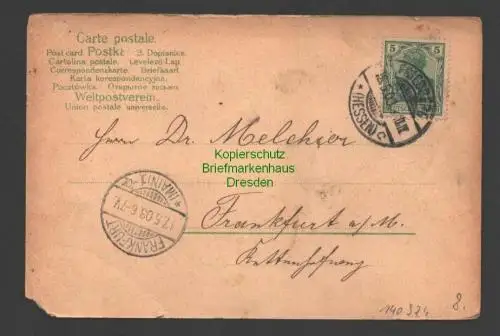 140924 AK Friedberg i. Hessen Litho Burg kapelle Totale 1903