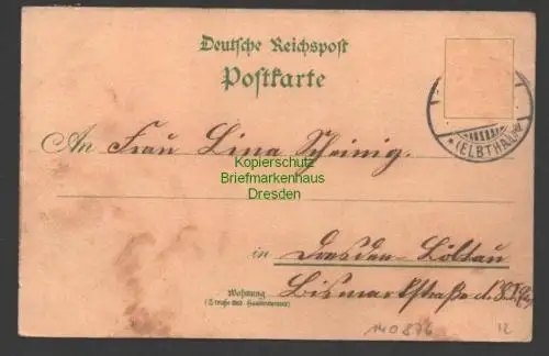 140876 AK Cossebaude Litho um 1900 Wilhelmsburg Osterberg