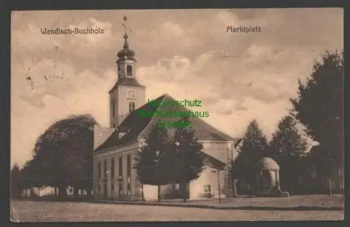 140944 AK Wendisch Buchholz Märkisch Buchholz Marktplatz Kirche 1929