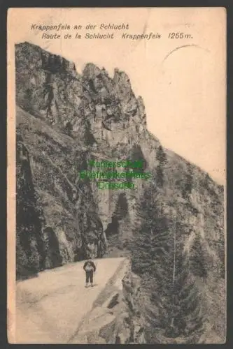 140968 AK Krappenfels an der Schlucht Altenberg Elsass 1911