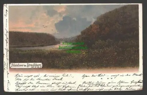 140995 AK Ihlandsee  bei Straußberg Litho 1899