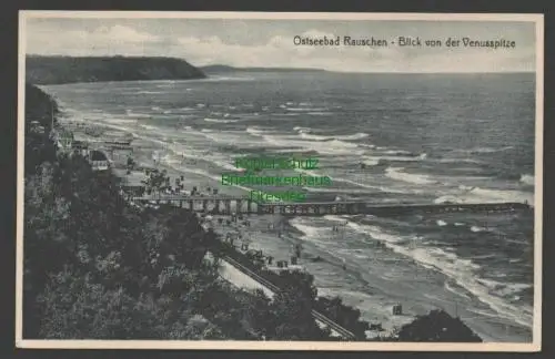 140955 AK Ostseebad Rauschen Blick von der Venusspitze um 1920 Samland