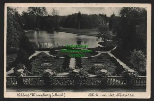 140659 AK Schloss Wiesenburg Mark Blick von der Terasse 1936