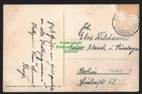 140615 AK Waldenburg Schlesien Schillerbaude um 1920