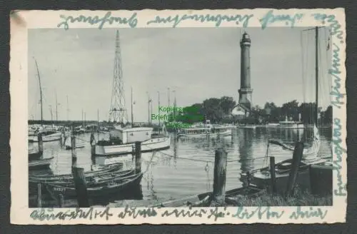 138809 AK Swinemünde Leuchtturm Osternothafen 1938