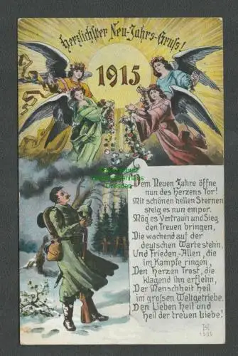 138827 AK Herzlichen Neujahrs Gruß 1915