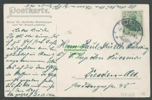 138852 AK Gruss von der Musterung Zukunftsbild der Infanterie 1907