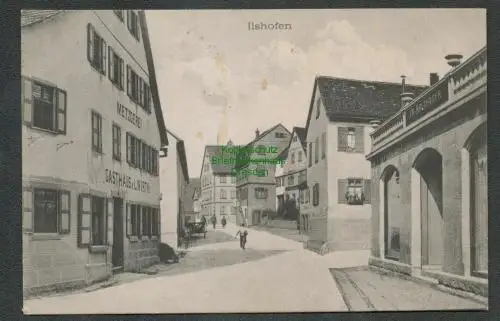 137167 AK Ilshofen 1920 Metzgerei Gasthaus v. L. Wirth Haus Fr. Malthaner