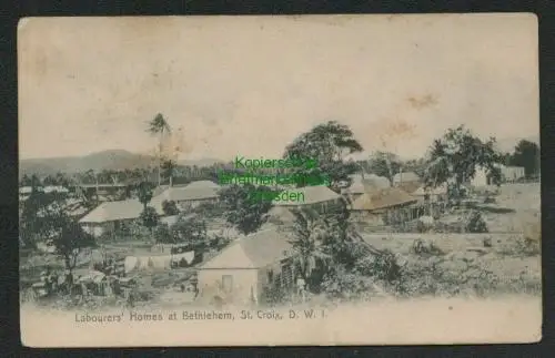 137517 AK Labourers Homes at Bethlehem St. Croix, D. W. I. Amerik Jungferninseln