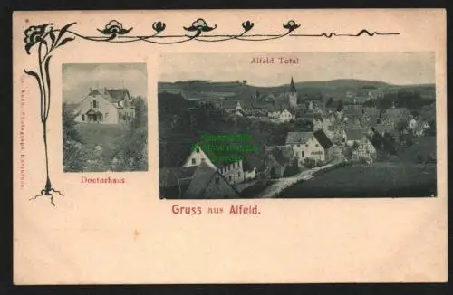 136736 AK Alfeld Mittelfranken Total Doctorhaus um 1900