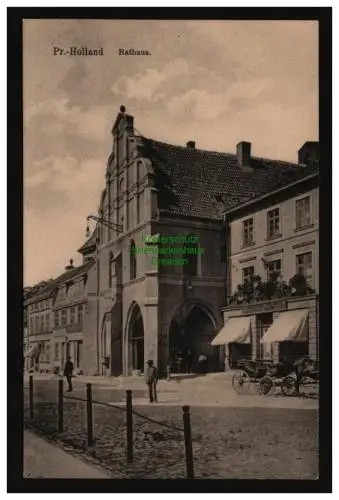 136006 AK Paslek Preußisch Holland um 1910 Rathaus