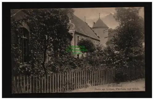 136008 AK Paslek Preußisch Holland um 1910 Partie am Schloss Pfarrhaus Schule