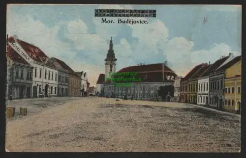 134958 AK Moravske Budejovice Mährisch-Budwitz um 1915 Hotel Teply