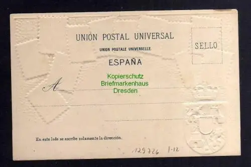 129726 AK Philatelie Postkarte Spanien Espana Wappen um 1905